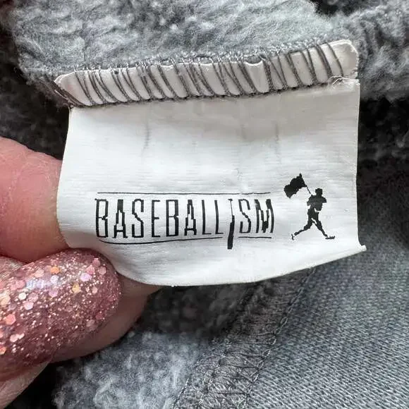 Baseballism Ken Griffey Jr Hoodie Bubble Gum Graphic Gray Medium Pullover - Picture 11 of 13